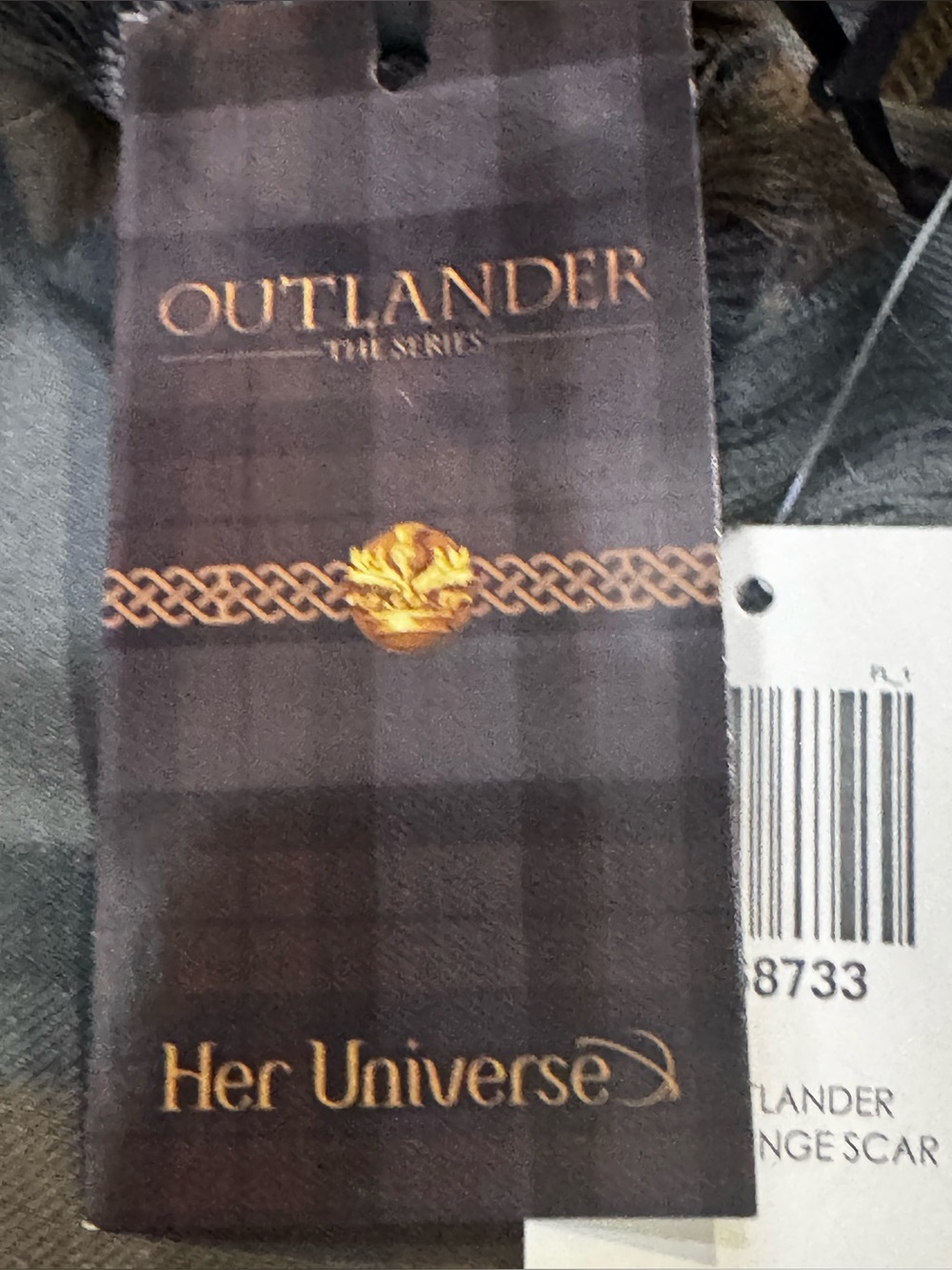 NWT Her Universe Outlander tartan fringe scarf - Picture 5 of 5